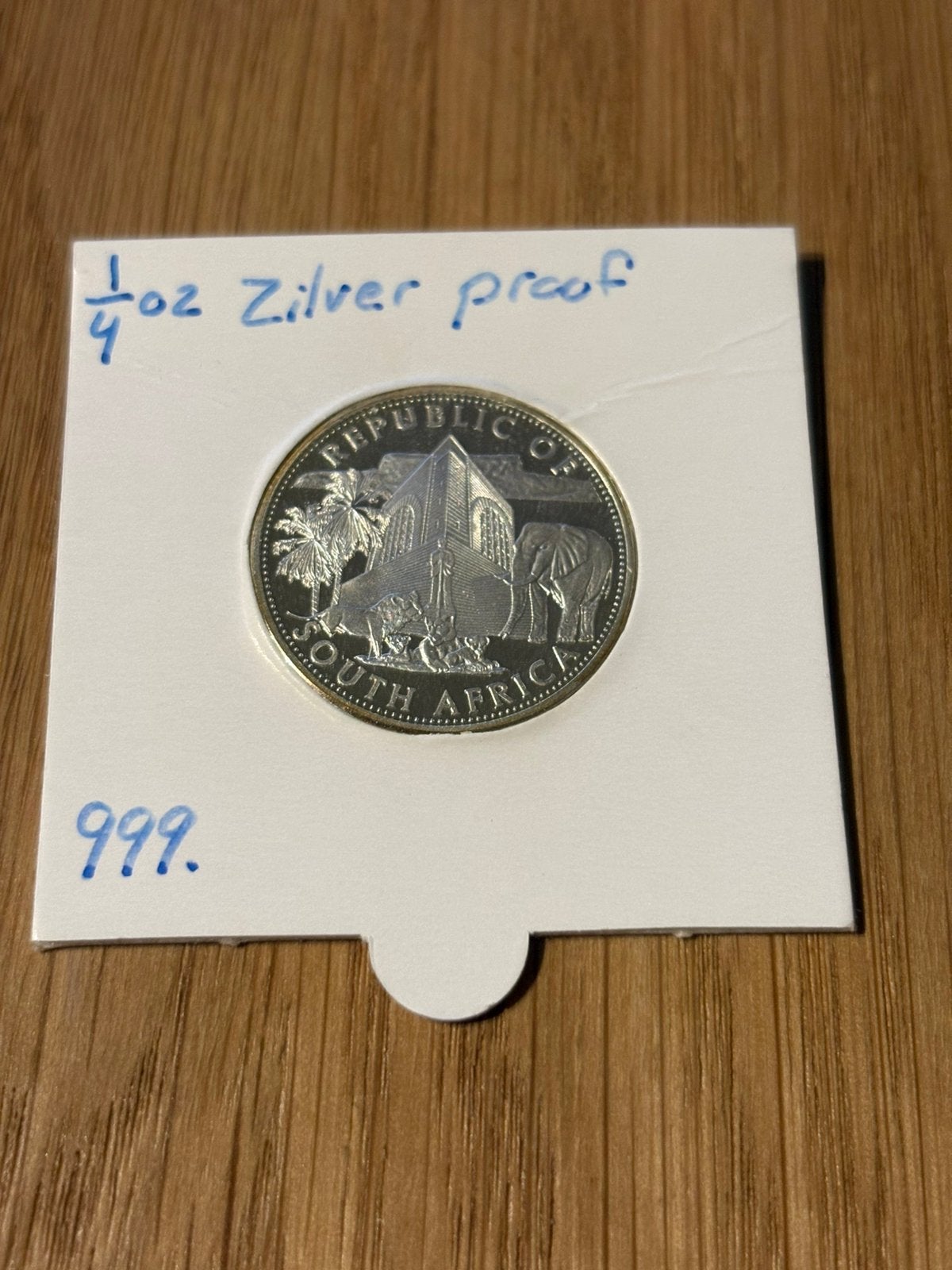 1/4 ounce zilver south afrika, Ophalen of Verzenden, Zilver