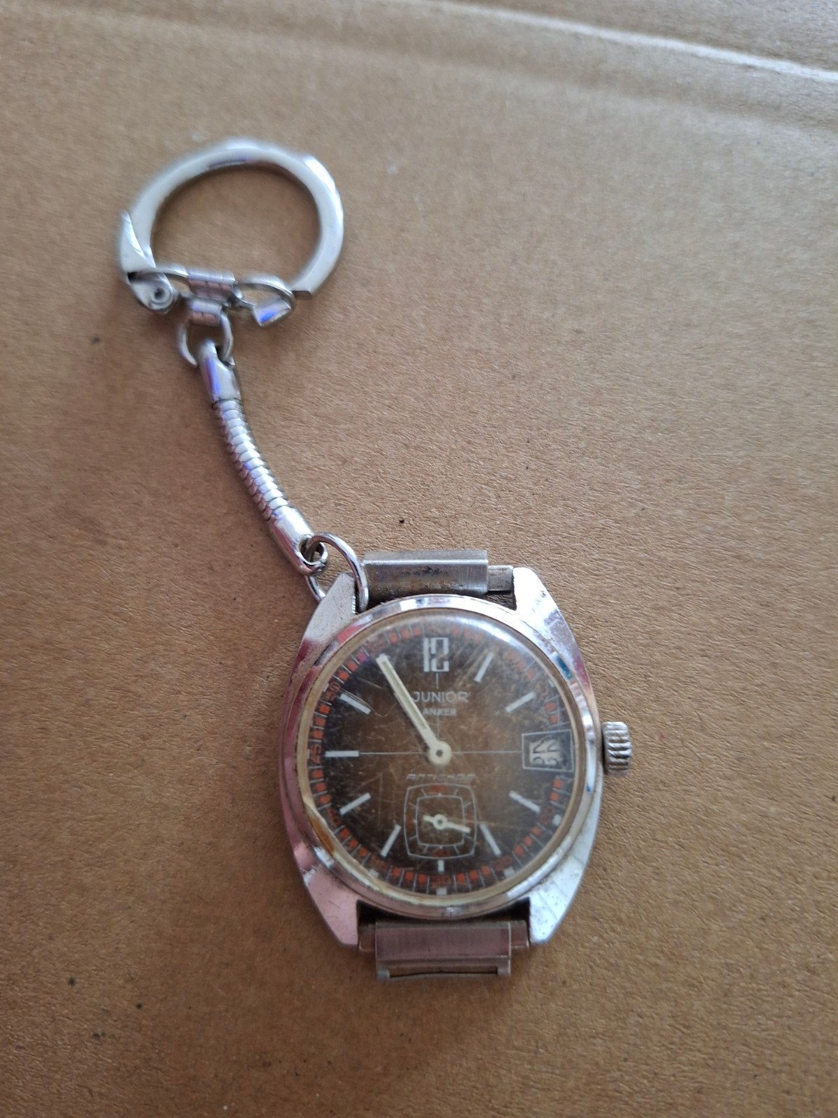 Vintage Junior Anker horloge - Antiek zakhorloge, Ophalen of Verzenden, Staal, Zakhorloge, Overige merken