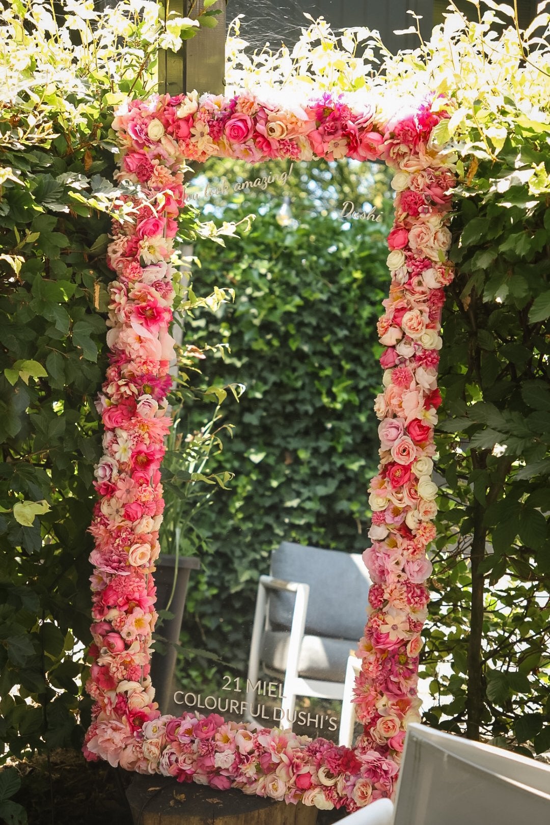 TE HUUR: bloemenspiegel, Ophalen, 100 tot 150 cm, Nieuw, Rechthoekig