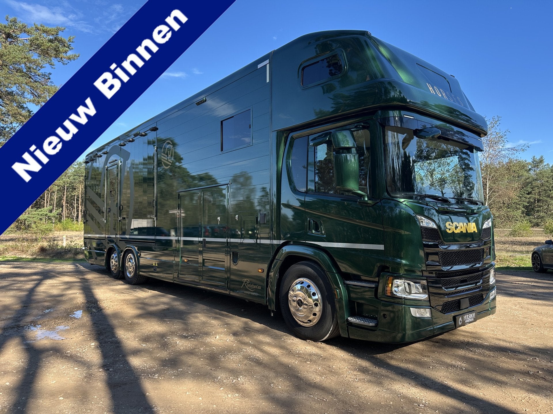 Scania P410 27T ROELOFSEN RR5 6-paards paardenvrachtwagen Sl, Dealer onderhouden, Euro 6, Scania, Diesel