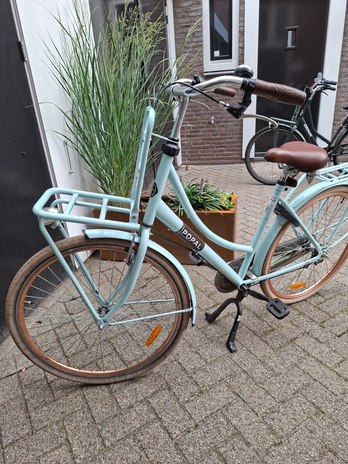 Popal Daily Dutch basic Damesfiets - Lichtblauw/groen, Overige merken, Velgrem, Versnellingen, Ophalen of Verzenden