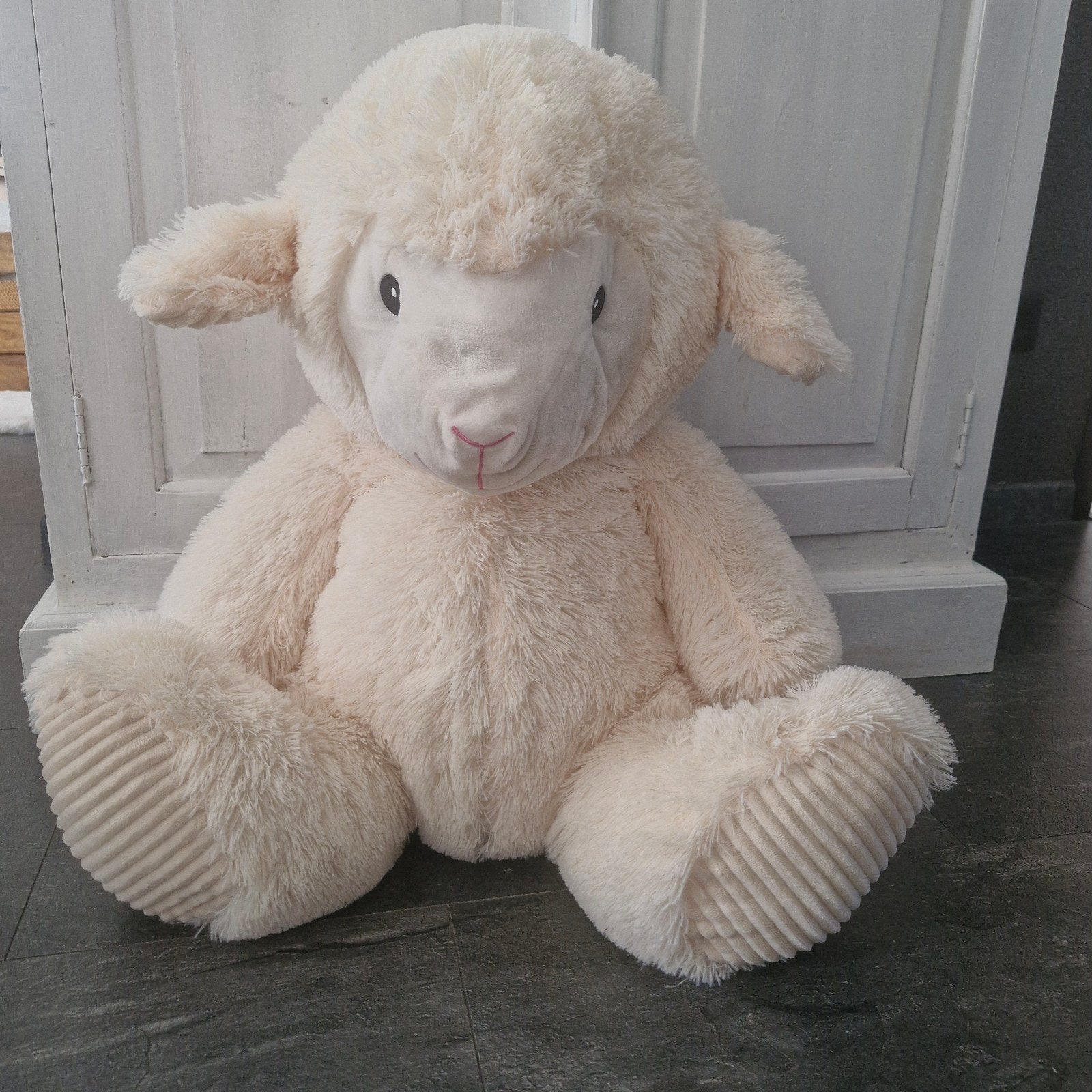 Grote schattige schaap knuffel - 50 cm - Nieuwstaat, Overige merken, Overige karakters, Overige typen, Ophalen of Verzenden