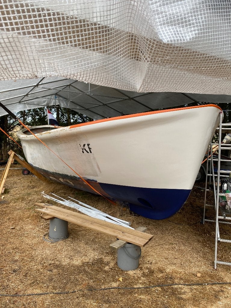 Reddingssloep Fassmer 8,5 M X 3,10 M, Watersport en Boten, Gebruikt, Polyester, Reddingssloep, Ophalen