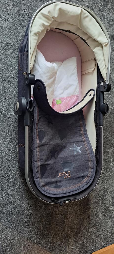 Joolz Day 1Denim, maxi-cosi + isofix!Laag geprijsd,moet weg!, Ophalen, Gebruikt, Overige merken, Verstelbare duwstang