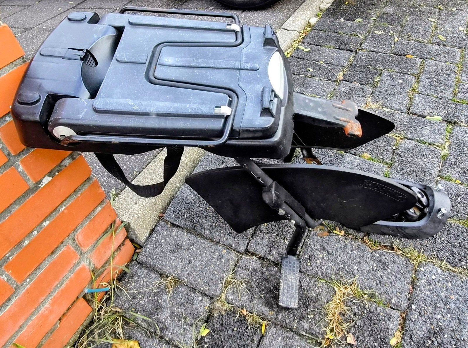 Gebruikt Bobike achterzitje met voetsteuntjes, Ophalen, Achterzitje, Bobike, Gebruikt