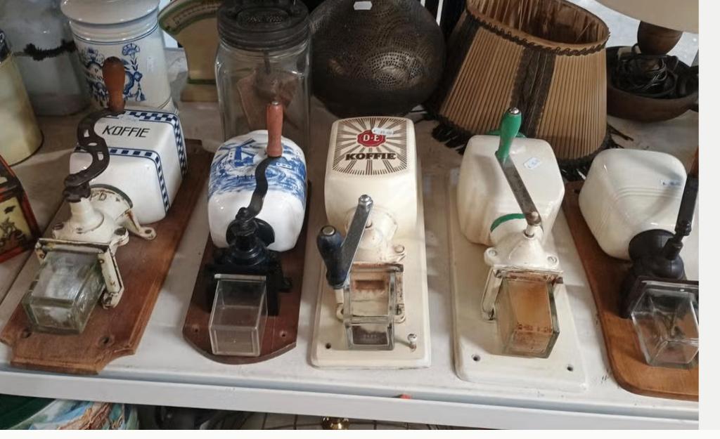 Koffiemolens voor aan de wand antiek, Antiek en Kunst, Ophalen
