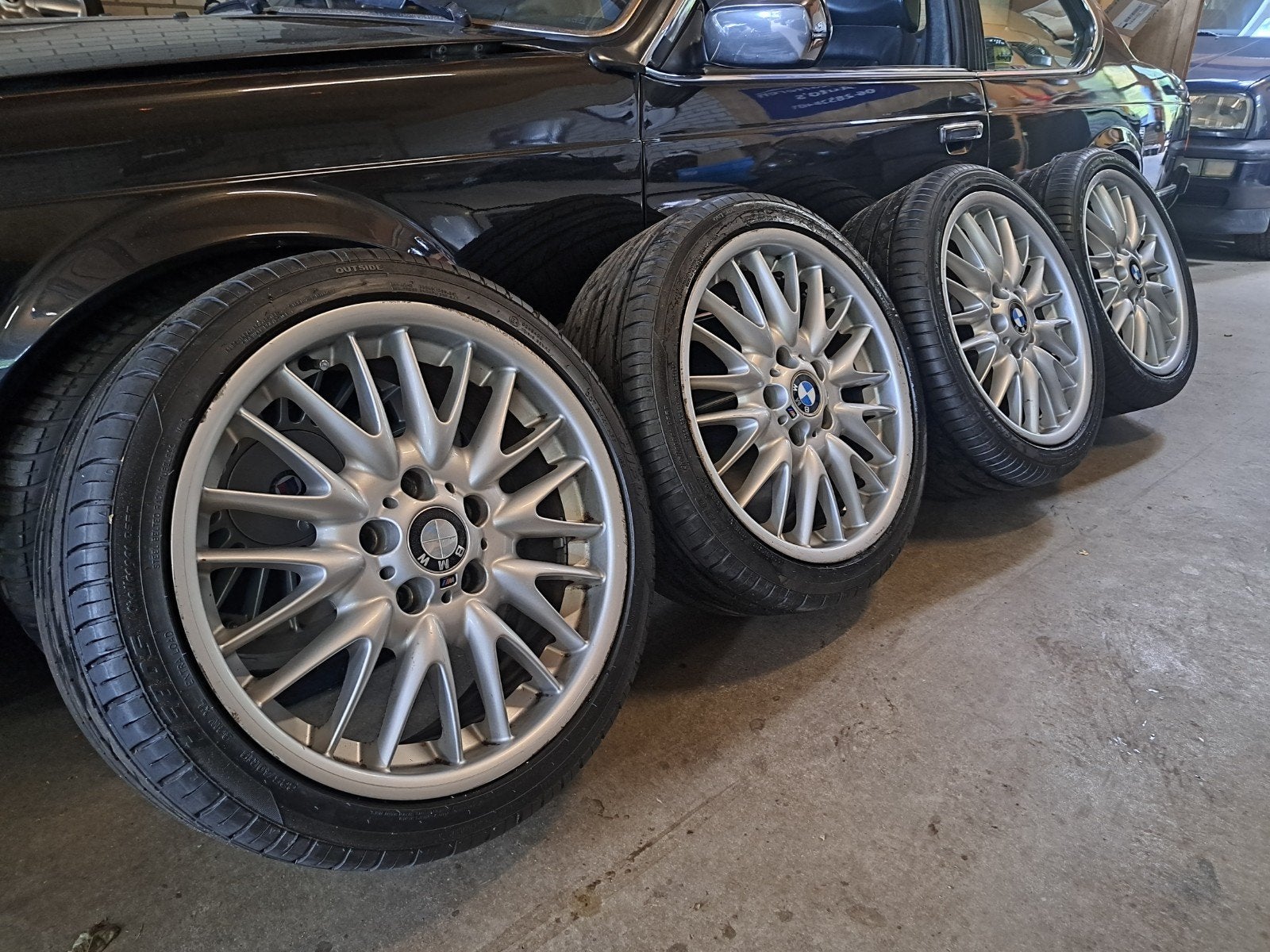 BMW Style 72 Breedset velgen met Banden - 18 inch, Ophalen, 18 inch, Gebruikt, 255 mm