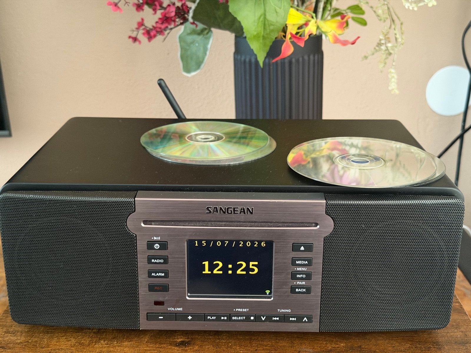 Sangean DDR-66BT Internetradio met CD-speler en Bluetooth, Ophalen of Verzenden, Zo goed als nieuw, Radio, Met cd-speler