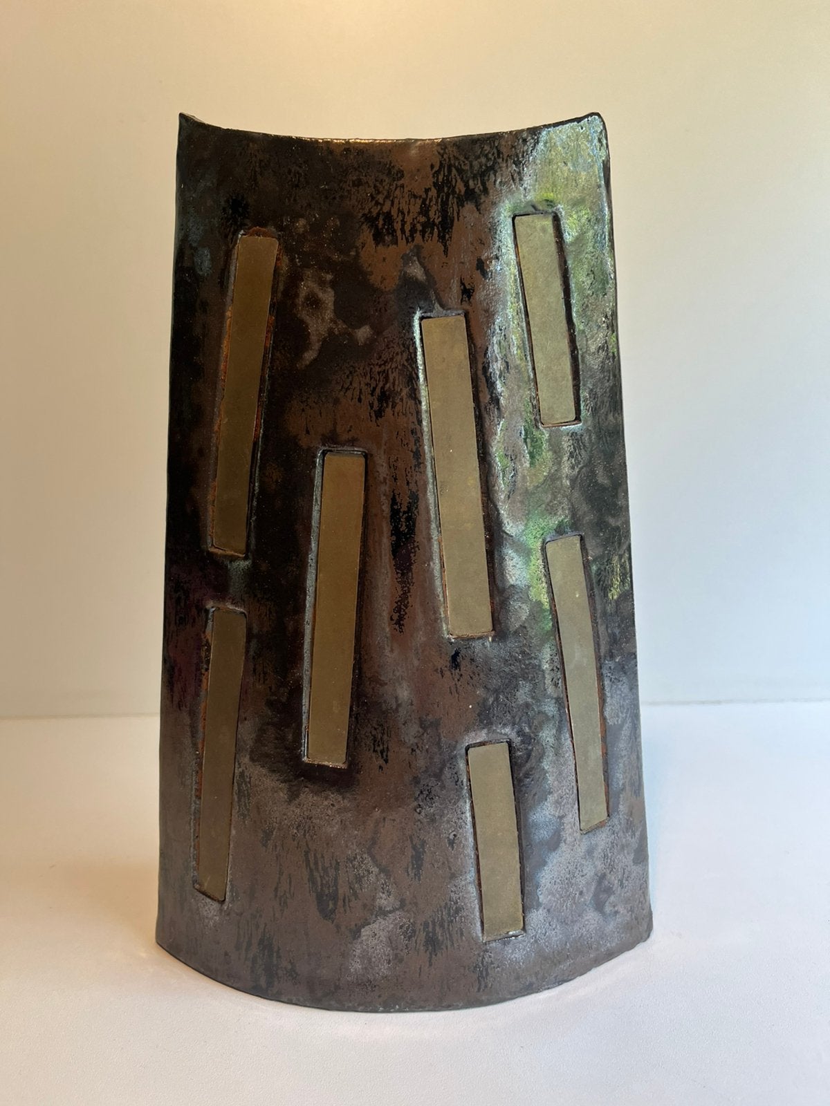 Brutalistiche Mid-Century Slab Vaas WernerSchröder Model 540, Ophalen of Verzenden