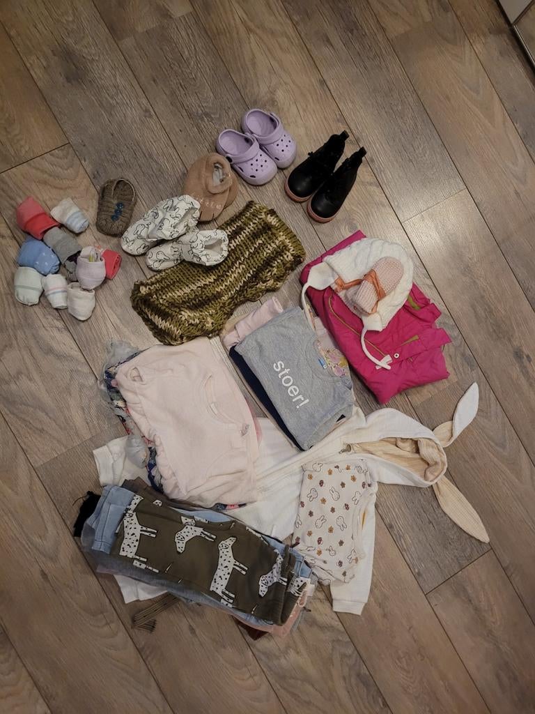 Meisjes kledingpakket maat 74-80 met schoenen, Ophalen of Verzenden, Meisje