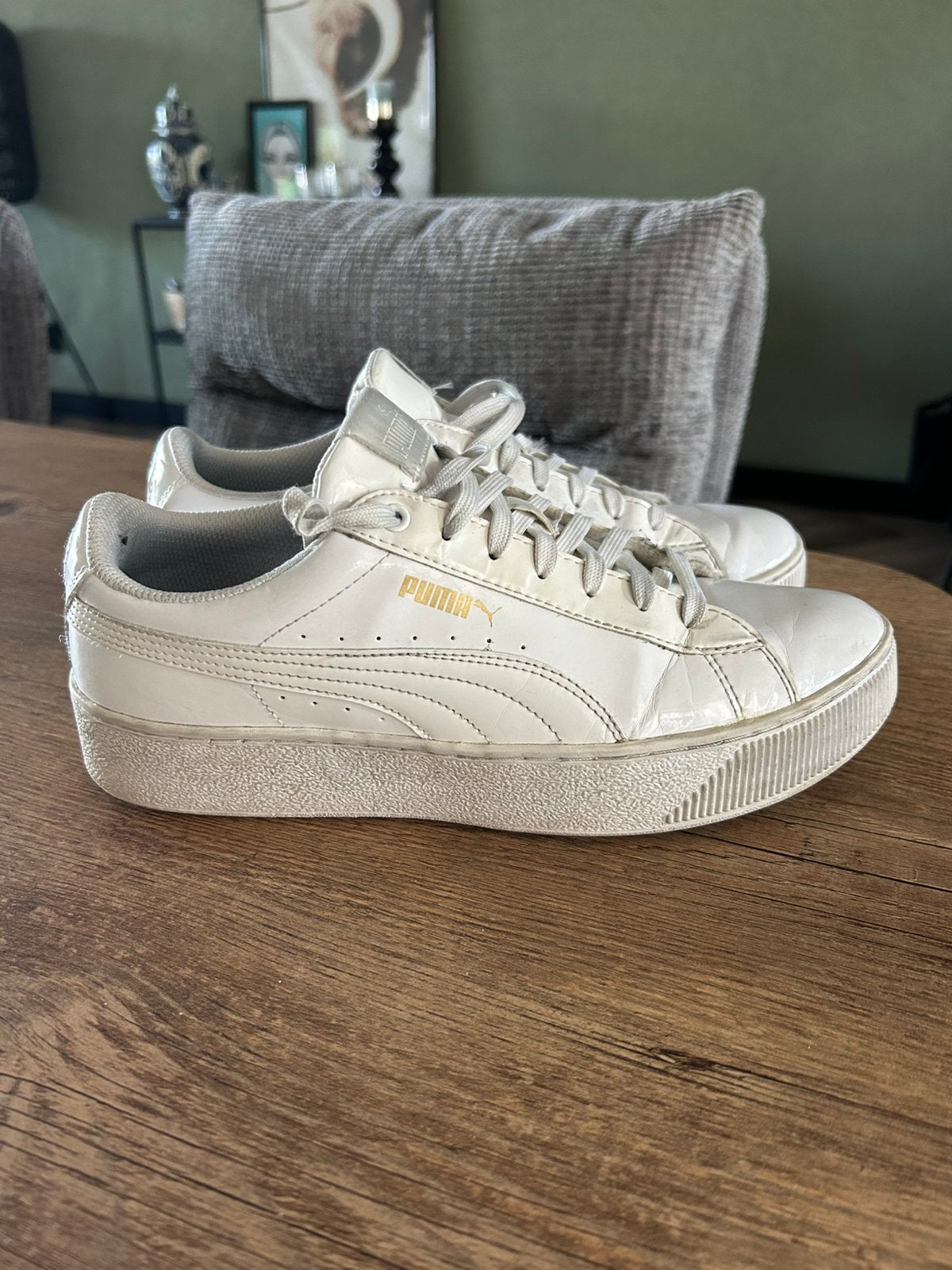 Puma dames gympen, Ophalen, Wit, Sneakers of Gympen, Gedragen
