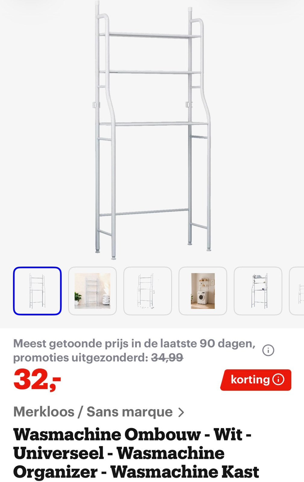 Wasmachine ombouw, Huis en Inrichting, Ophalen of Verzenden, Gebruikt