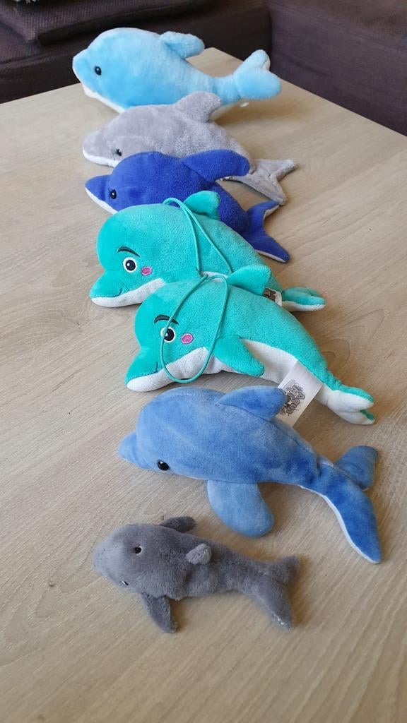 Dolfijnen knuffels., Ophalen of Verzenden, Zo goed als nieuw, Overige typen