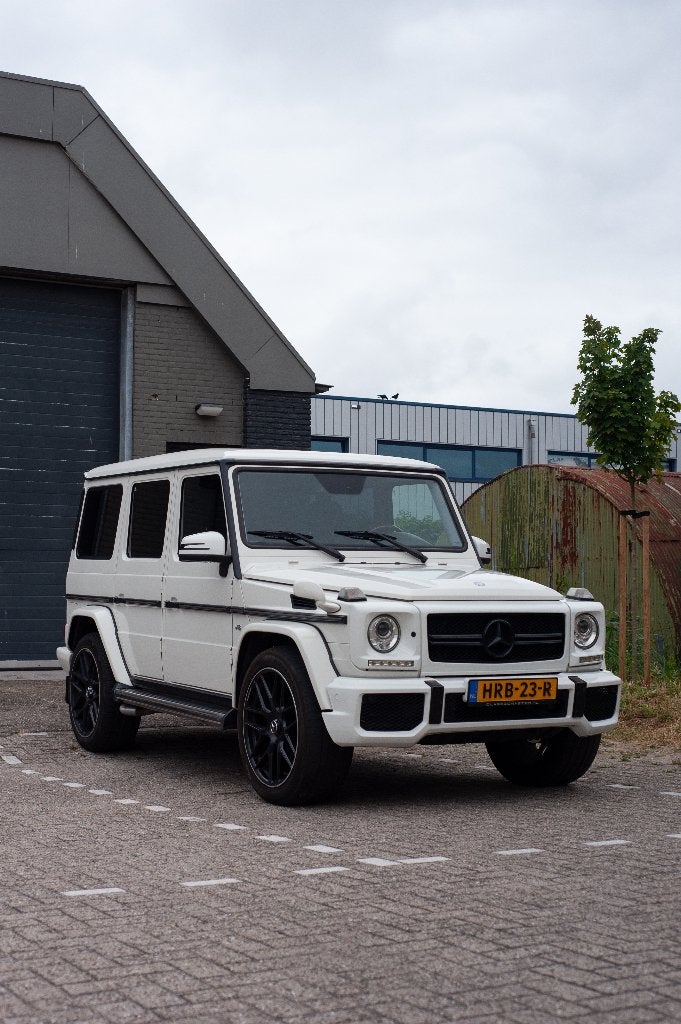 Mercedes G550 388PK Youngtimer wit, Auto's, Automaat, USB, Zwart, G-Klasse