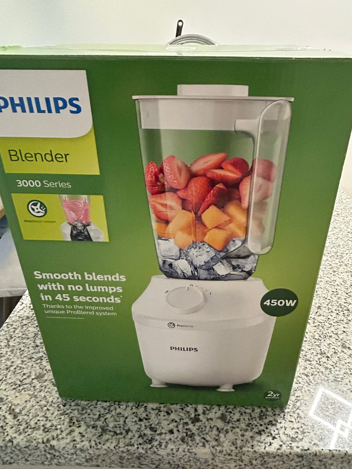 Philips Blender 3000 Series - 450W, Witgoed en Apparatuur, Blenders, Ophalen, Nieuw, Blender