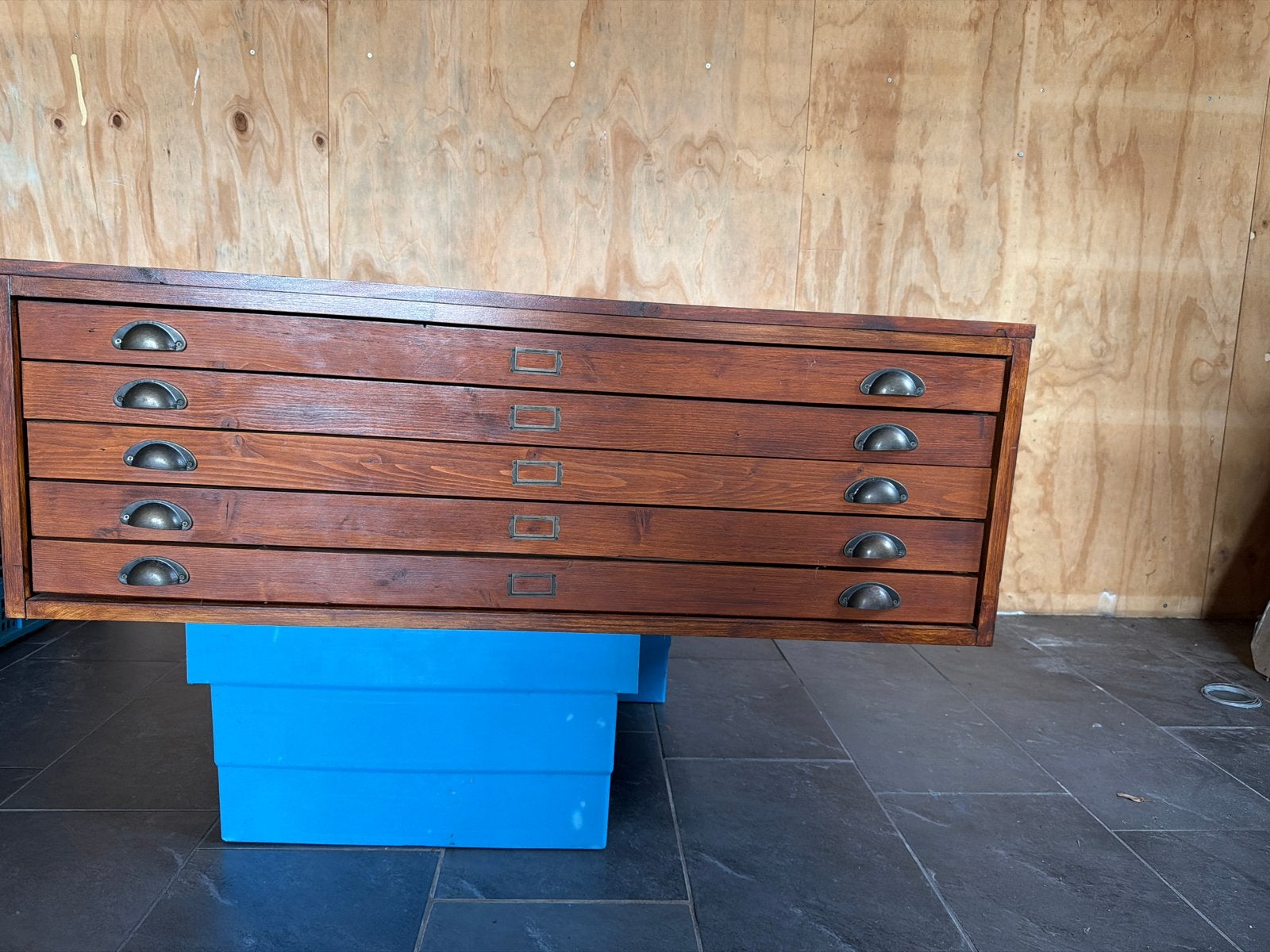 houten tekeningen ladekast met 6 laden, Ophalen of Verzenden