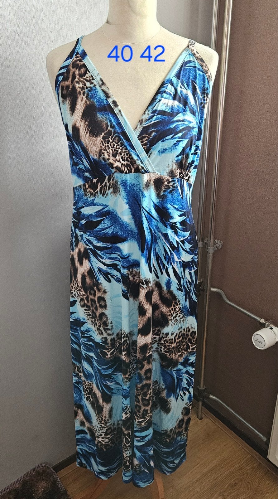Magna maxi jurk maat 40/42 nieuw, Maat 38/40 (M), Blauw, Nieuw, Ophalen of Verzenden