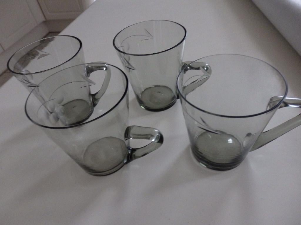 Antieke glaasjes met oor, Ophalen of Verzenden