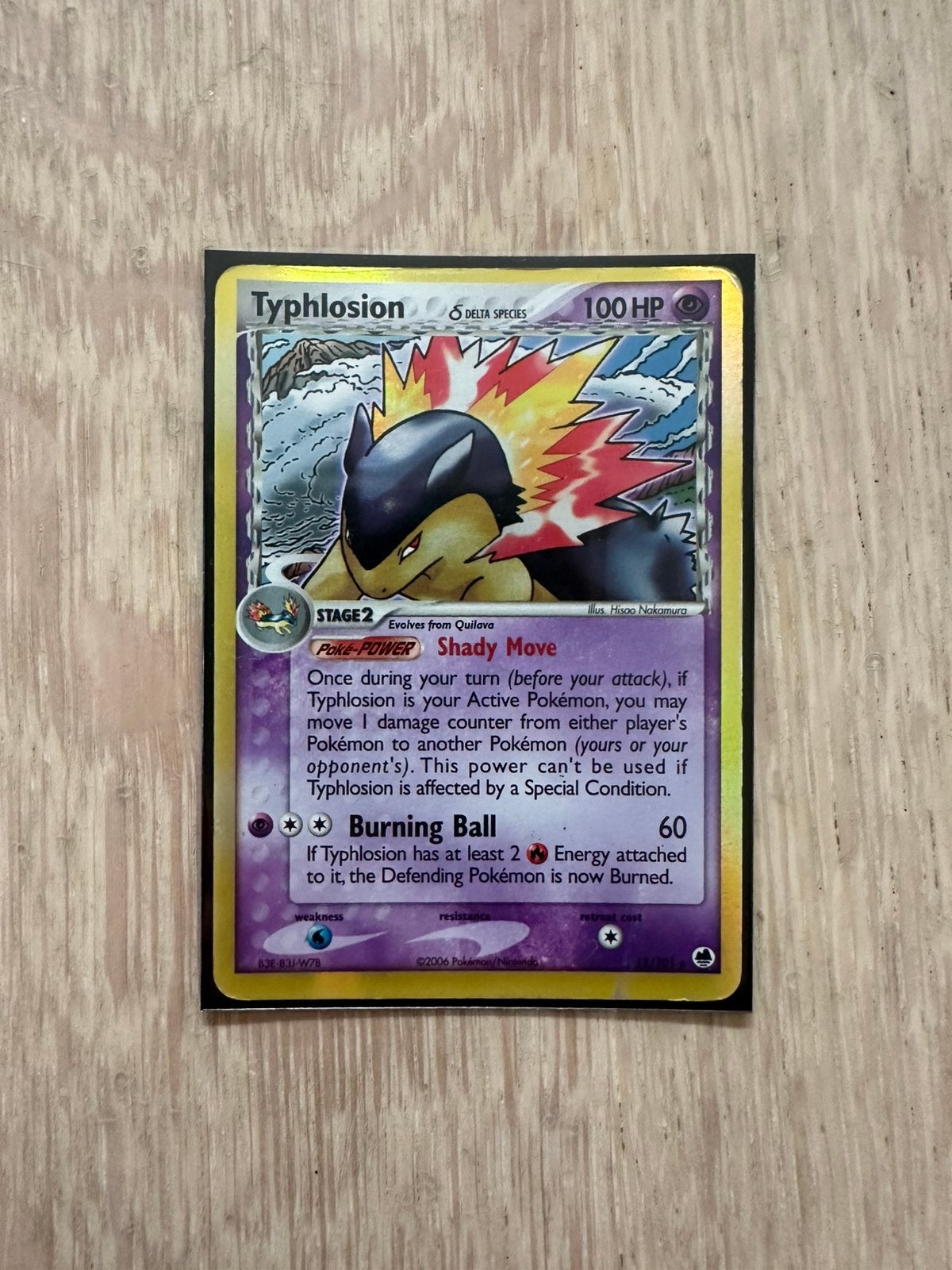 Typhlosion delta species Pokemon kaart, Hobby en Vrije tijd, Verzamelkaartspellen | Pokémon, Ophalen, Zo goed als nieuw