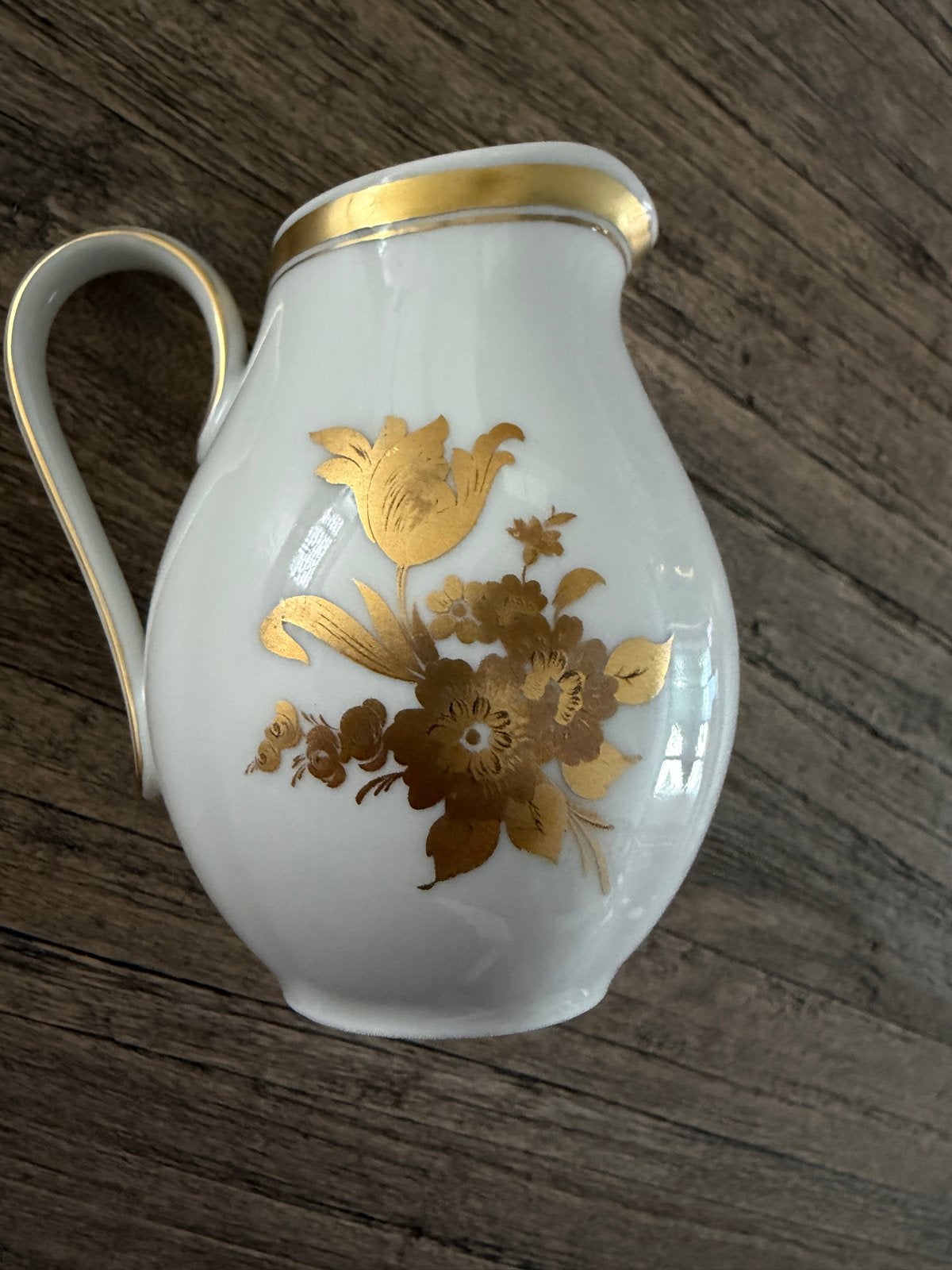 Antieke Heinrich Focke & Meltzer Melkkan met Gouden Decor, Ophalen of Verzenden