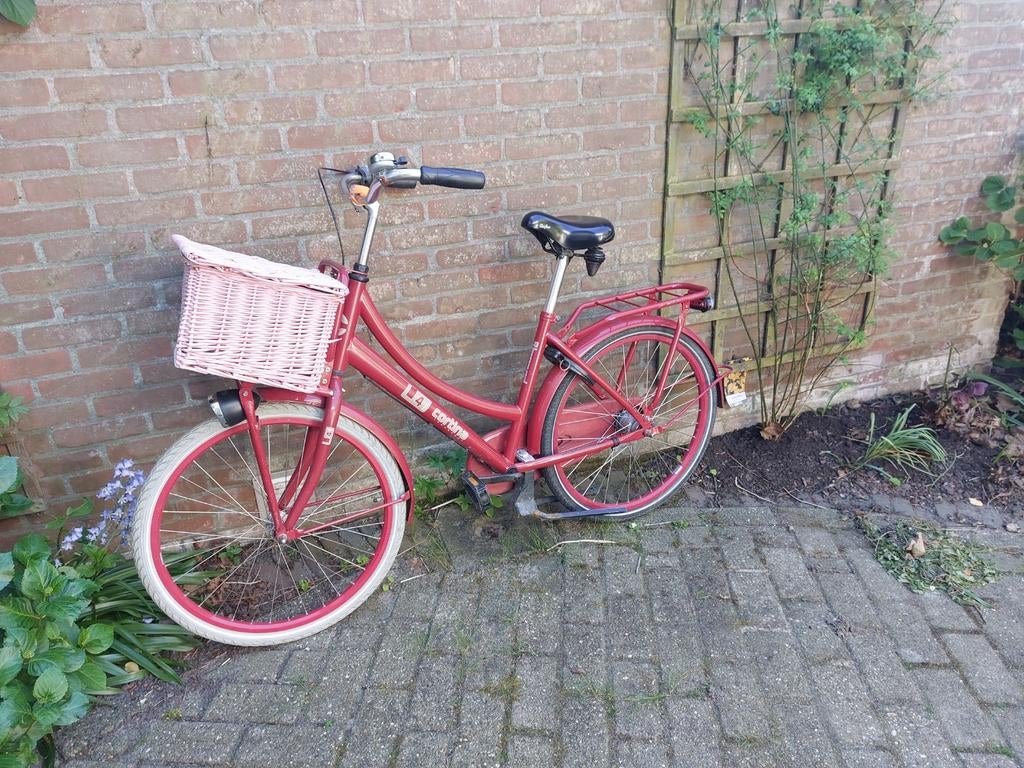 Fiets rood 24 inch, Ophalen, Terugtraprem, Gebruikt, Versnellingen