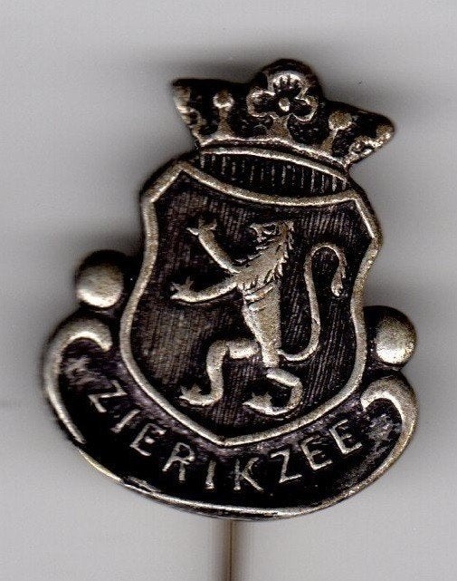 Speldje WAPEN ZIERIKZEE MET KROON LEEUW (A3), Verzamelen, Ophalen of Verzenden, Zo goed als nieuw, Overige onderwerpen