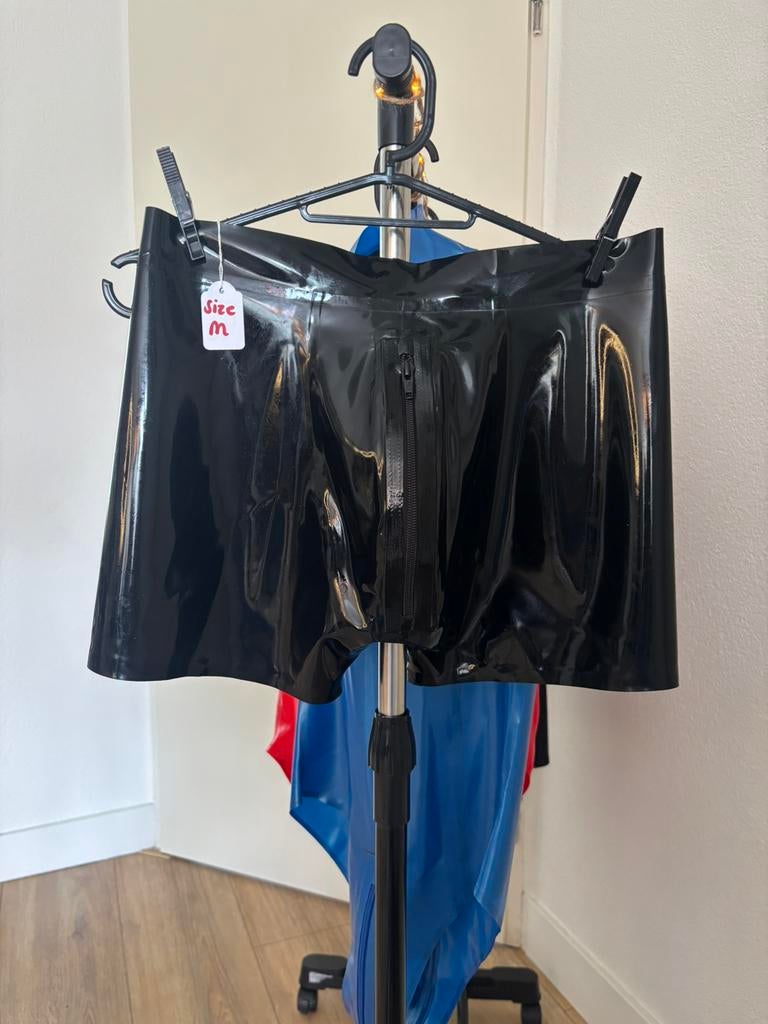 Boxer / Latex / Maat M, Verzenden, Zwart, Boxer