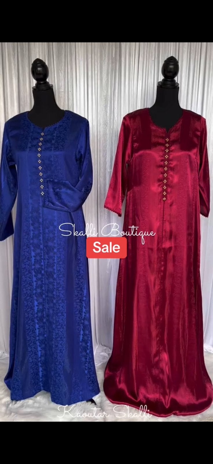 Caftan randa blauw xs-s, Overige typen, Blauw, Ophalen of Verzenden, Zo goed als nieuw