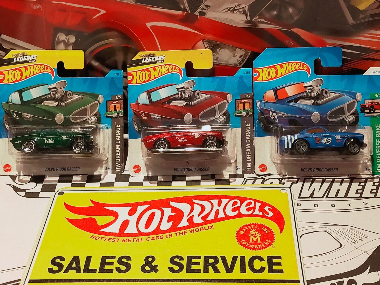 Hot Wheels Volvo P1800 Gasser, Hobby en Vrije tijd, Modelauto's | 1:87, Nieuw, Auto, Overige merken, Ophalen of Verzenden