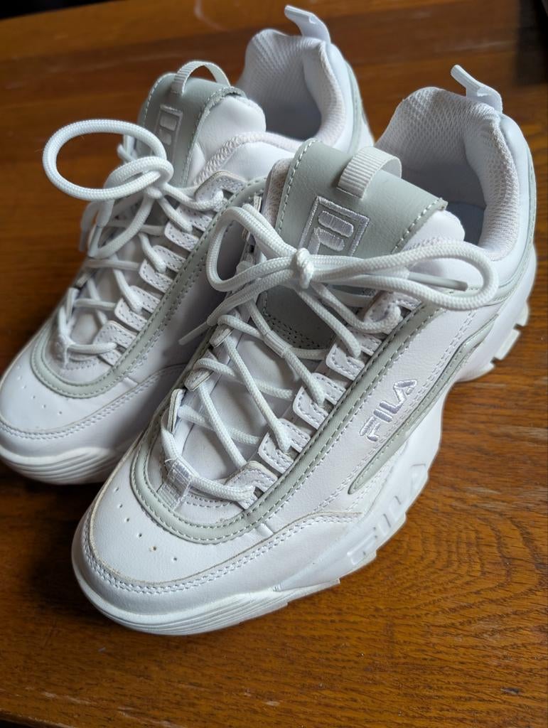 Fila Disruptor sport sneakers wit maat 38.5, Ophalen of Verzenden, Zo goed als nieuw, Wit, Sneakers of Gympen
