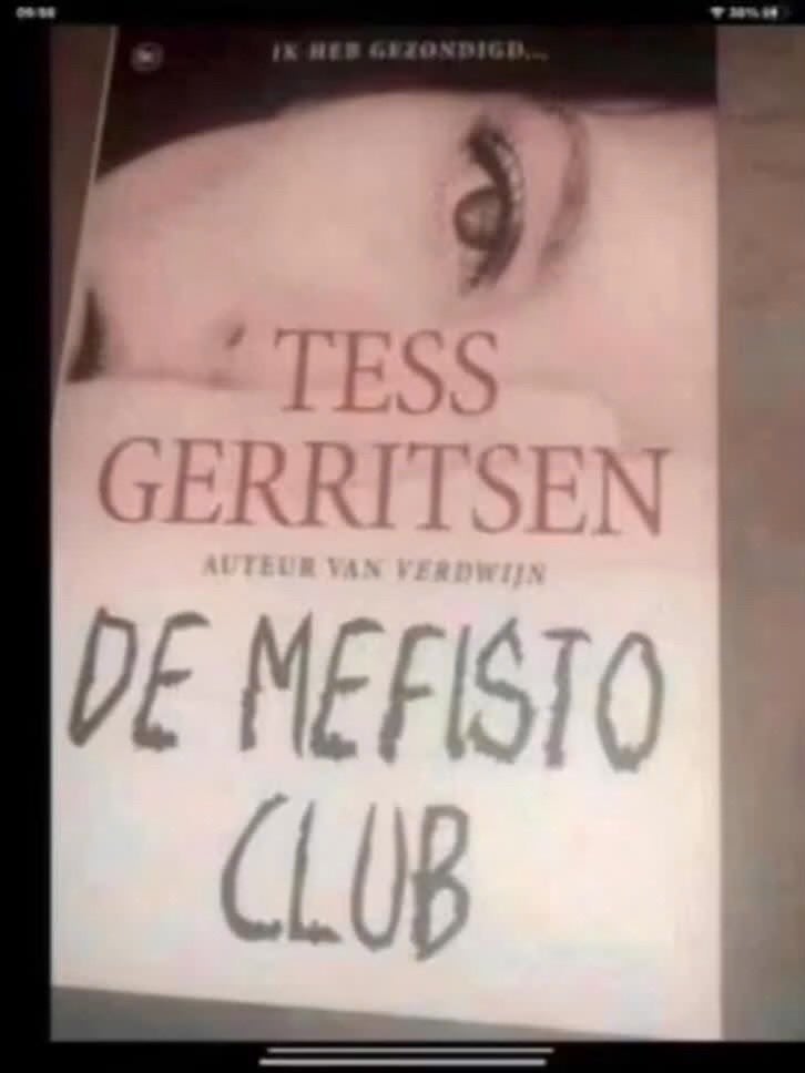 De Mefisto Club Boek van Tess Gerritsen, Verzenden, Zo goed als nieuw