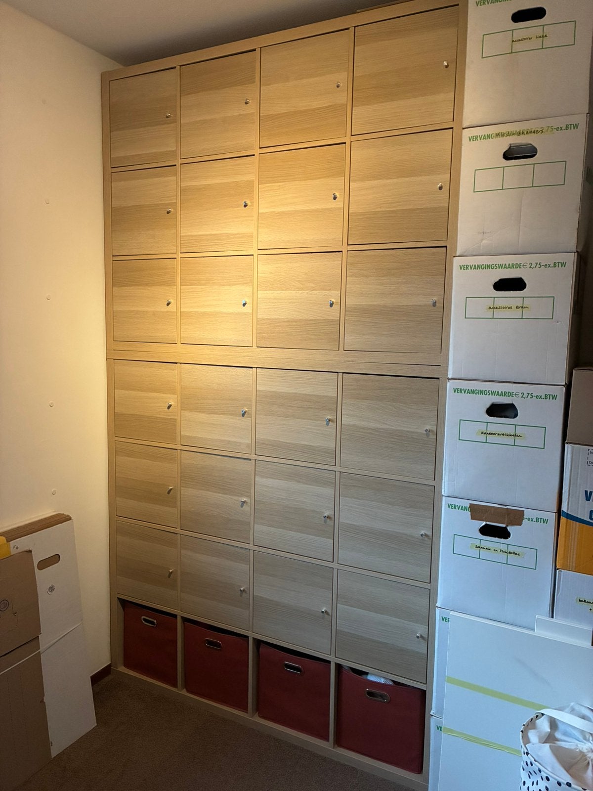Kallax ikea dubbele kast 28 vakken!!, Ophalen of Verzenden, Zo goed als nieuw, 25 tot 50 cm, Minder dan 100 cm