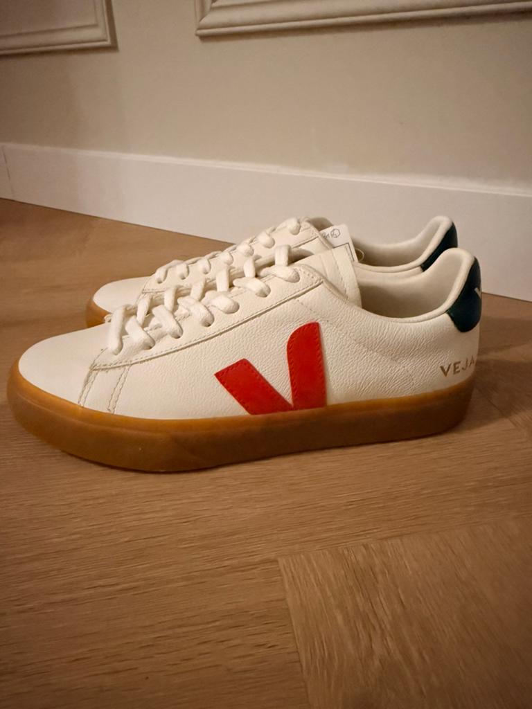 Veja Campo Leren Sneakers – Wit – Maat 40, Wit, Nieuw, Veja, Ophalen of Verzenden