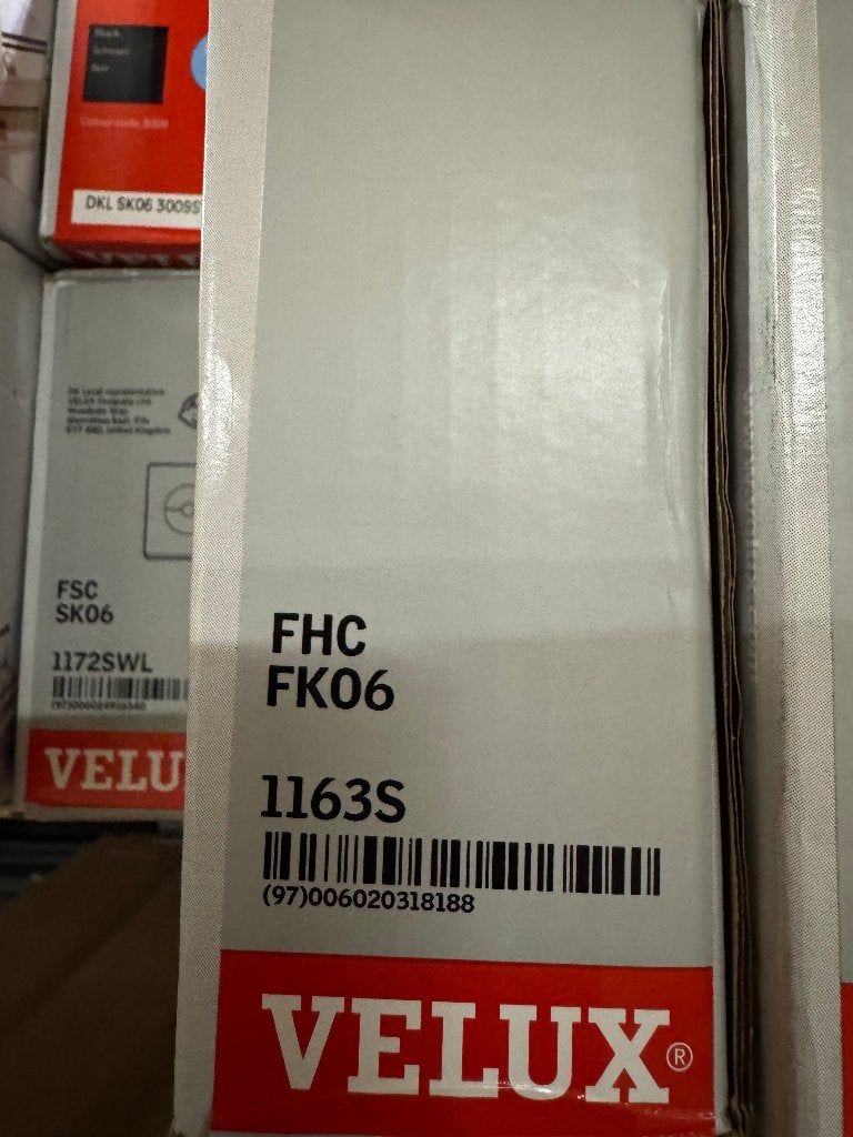 velux FHC verduisterend plissegordijn tbv FK06 kleur 1163, Verduisterend, Nieuw, Ophalen of Verzenden, Grijs
