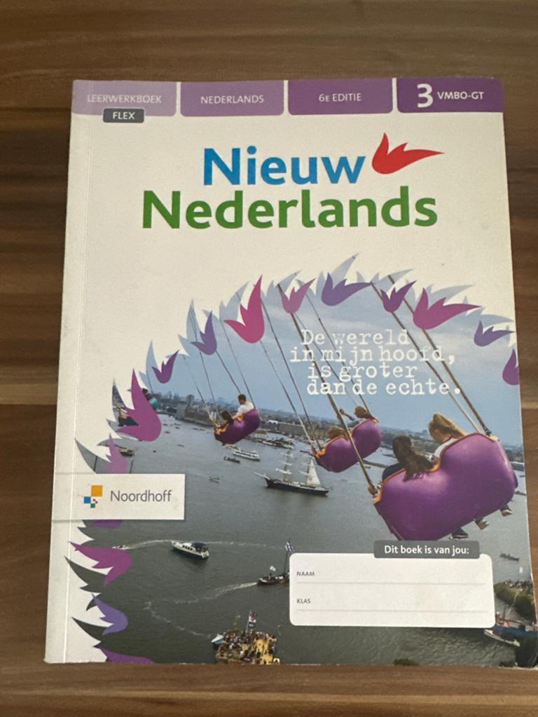 Nieuw Nederlands Leerwerkboek VMBO-GT 3e klas 6e editie, Ophalen of Verzenden, Gelezen, VMBO, Nederlands