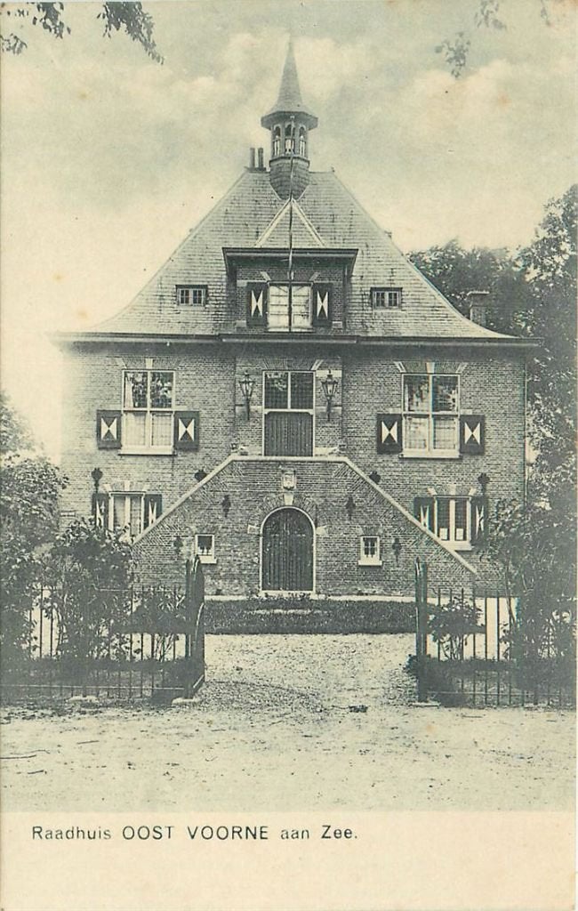 701-432-007 Oostvoorne Raadhuis, Ophalen of Verzenden, Voor 1920, Zuid-Holland