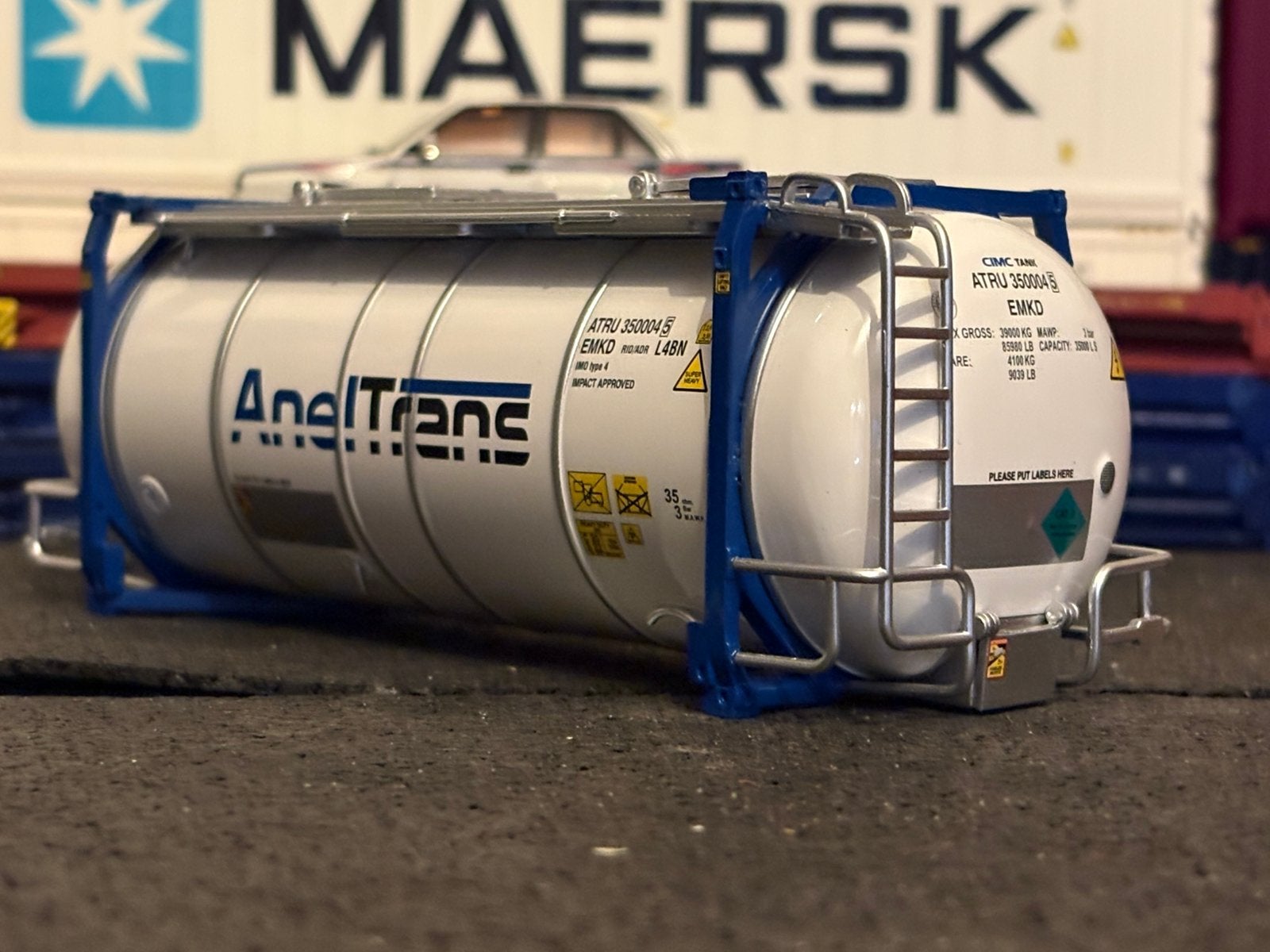 Tekno anetrans, Hobby en Vrije tijd, Modelauto's | 1:50, Ophalen of Verzenden, Zo goed als nieuw, Bus of Vrachtwagen, Tekno