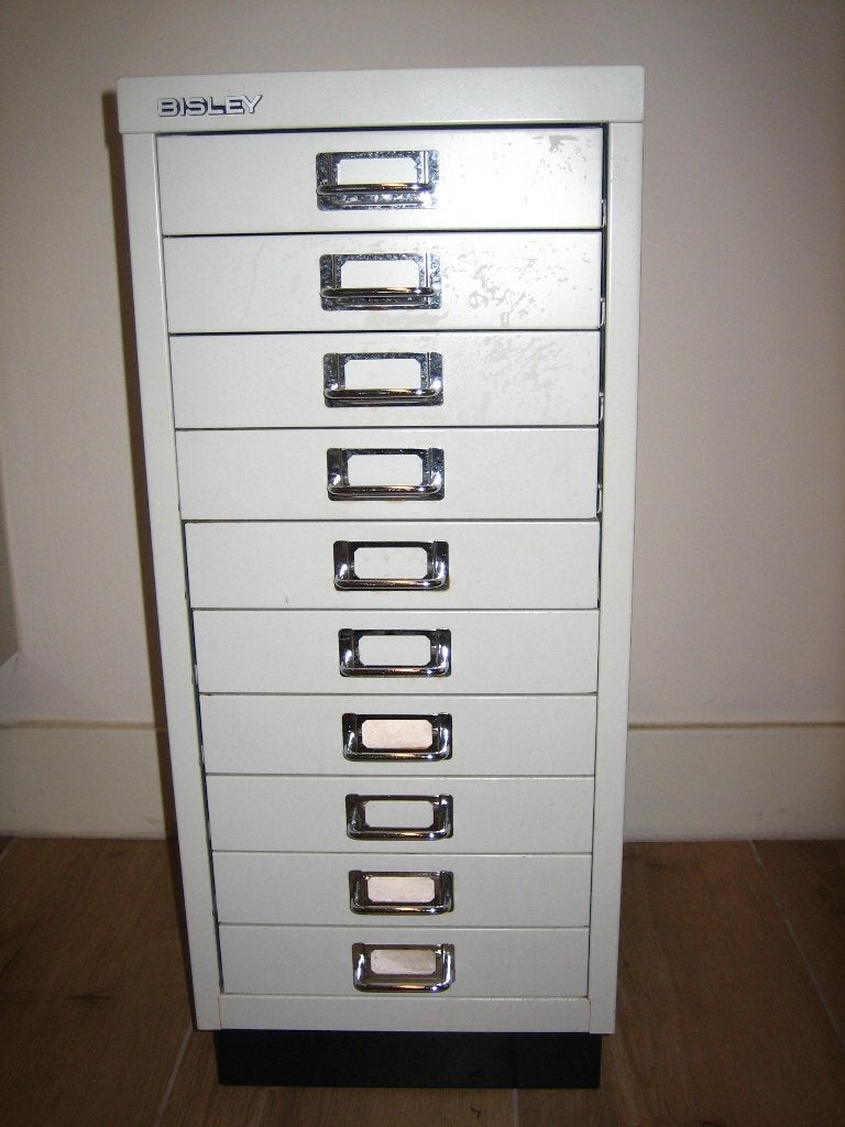 Bisley ladenkastje, Huis en Inrichting, Kasten | Ladekasten, Ophalen, 50 tot 100 cm, Zo goed als nieuw, 3 of 4 laden
