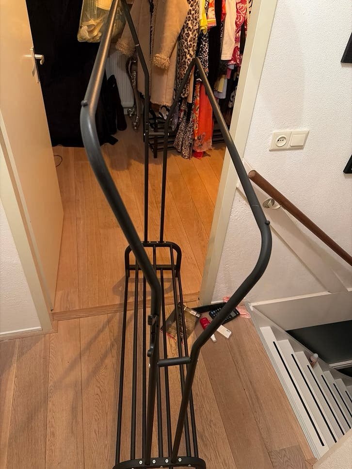 Dubbele kledinghanger / kledingrek - Zeer stabiel, Ophalen, Gebruikt, Overige typen, Metaal