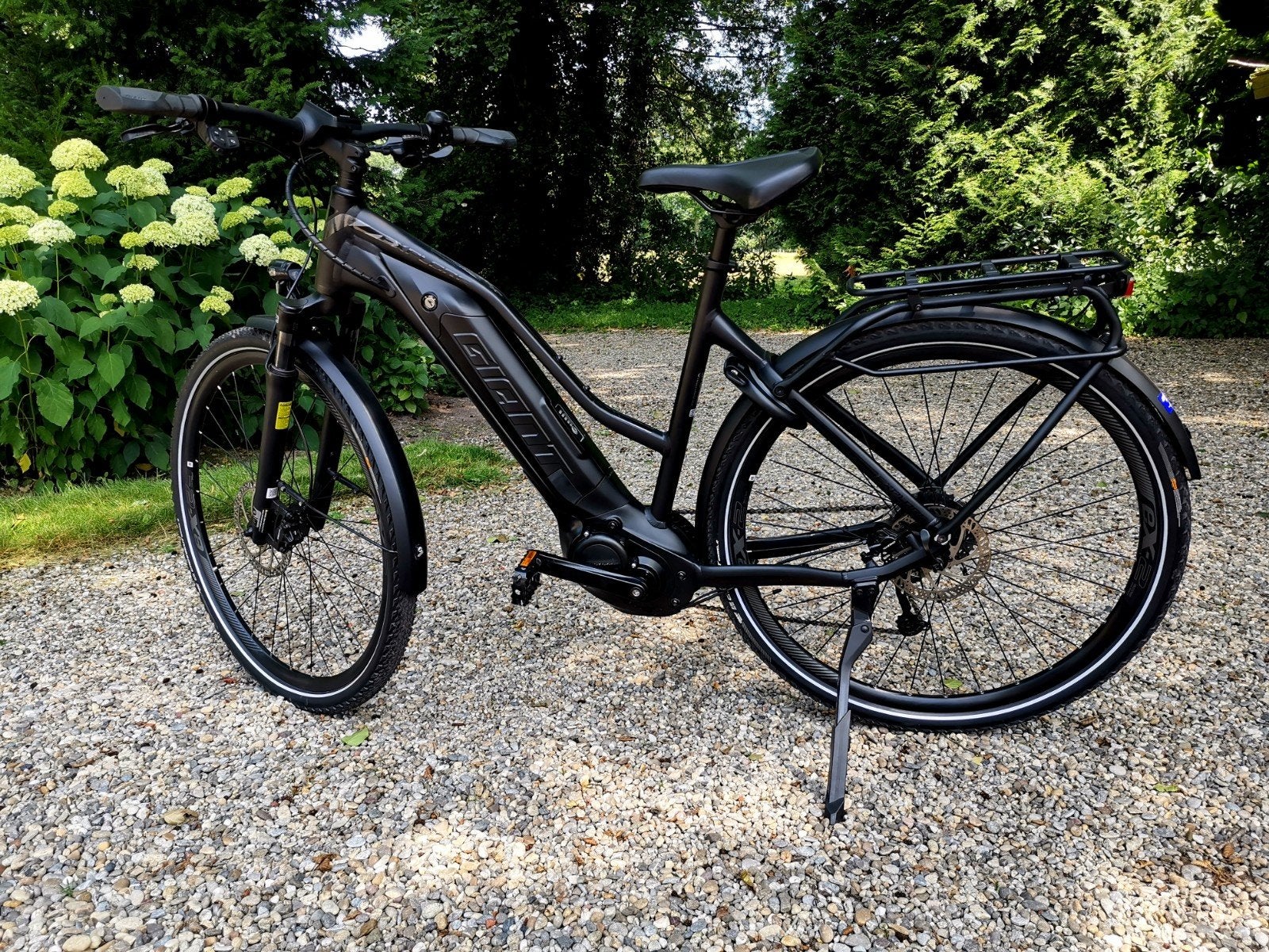 Giant Explore E+ 3  E Bike dames matzwart, Ophalen, Zo goed als nieuw, Overige merken