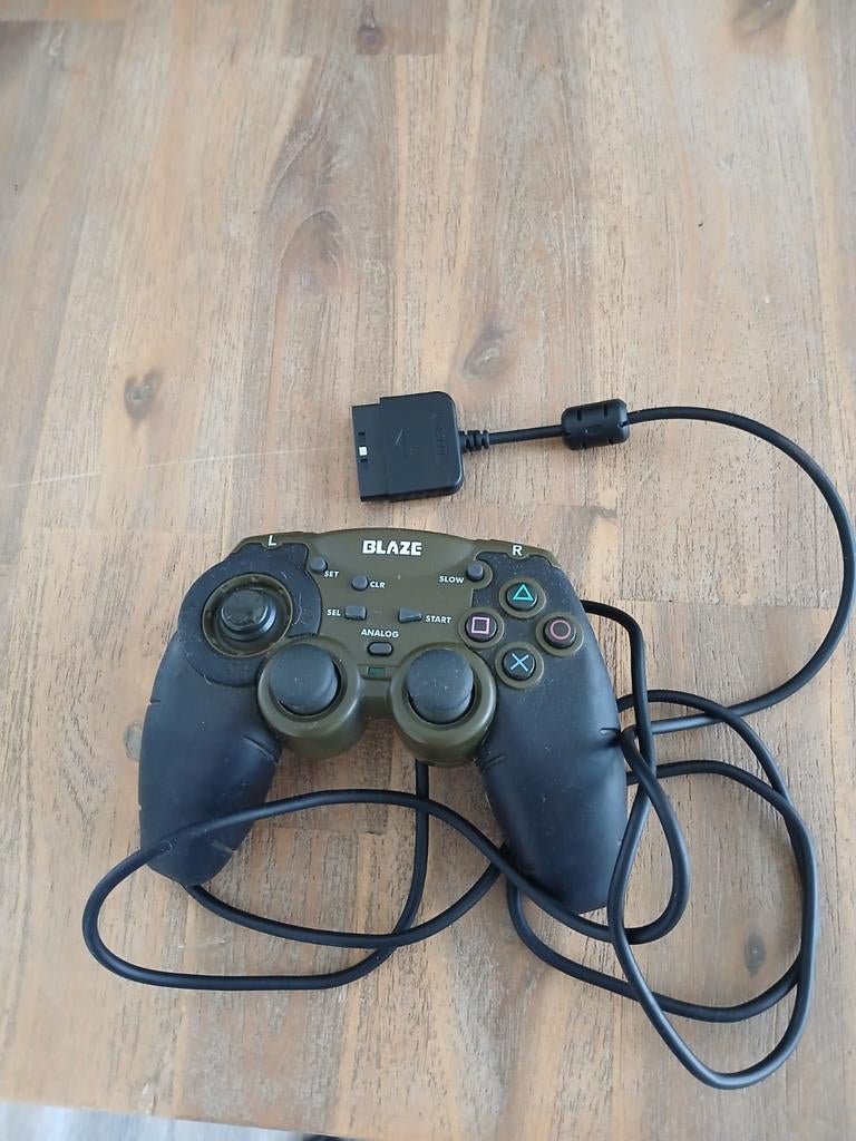 Blaze Controller voor PlayStation 2 - Groen/Zwart, Ophalen of Verzenden, Controller, PlayStation 2