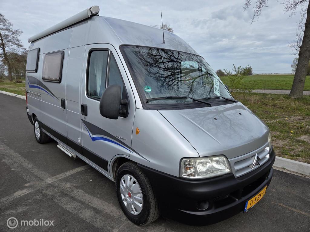 Possl Duett L buscamper 2006 128pk 560cm, 2x Airco, Caravans en Kamperen, Campers, Buscamper of Camperbus, Pössl, Bedrijf, Koelkast