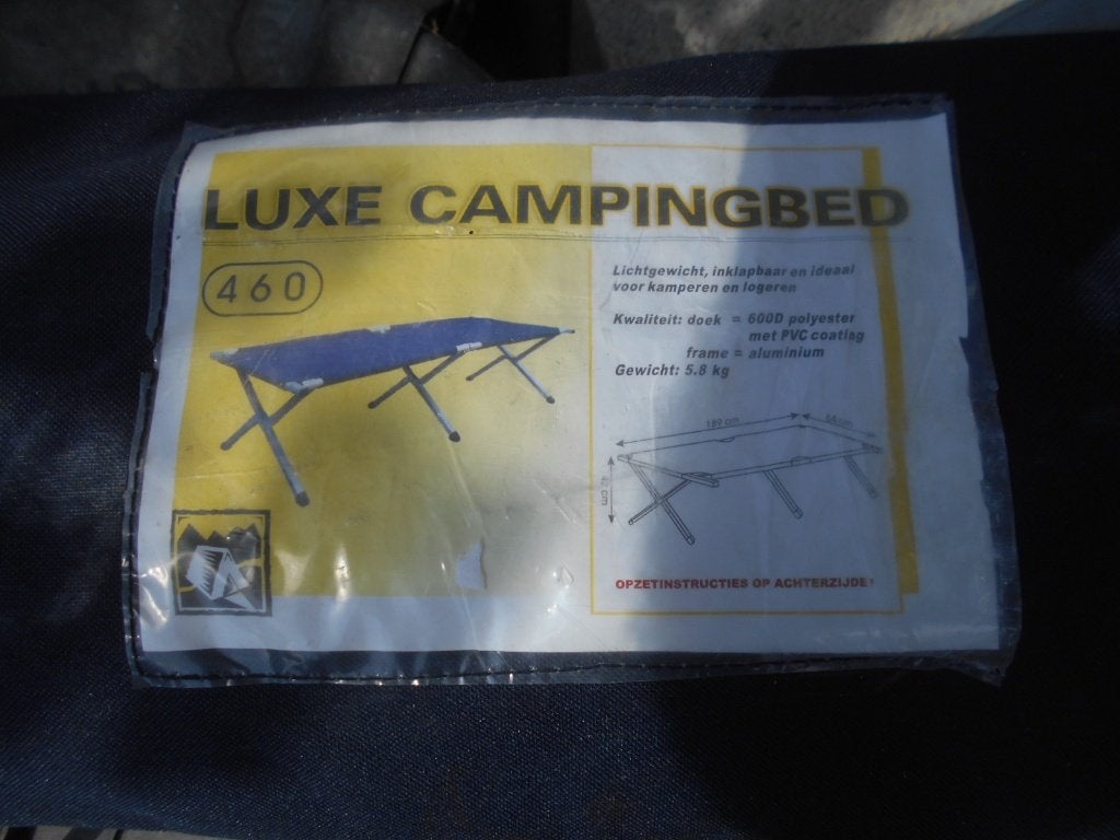 Lux Campingbed, Caravans en Kamperen, Ophalen, Zo goed als nieuw, Campingstoel
