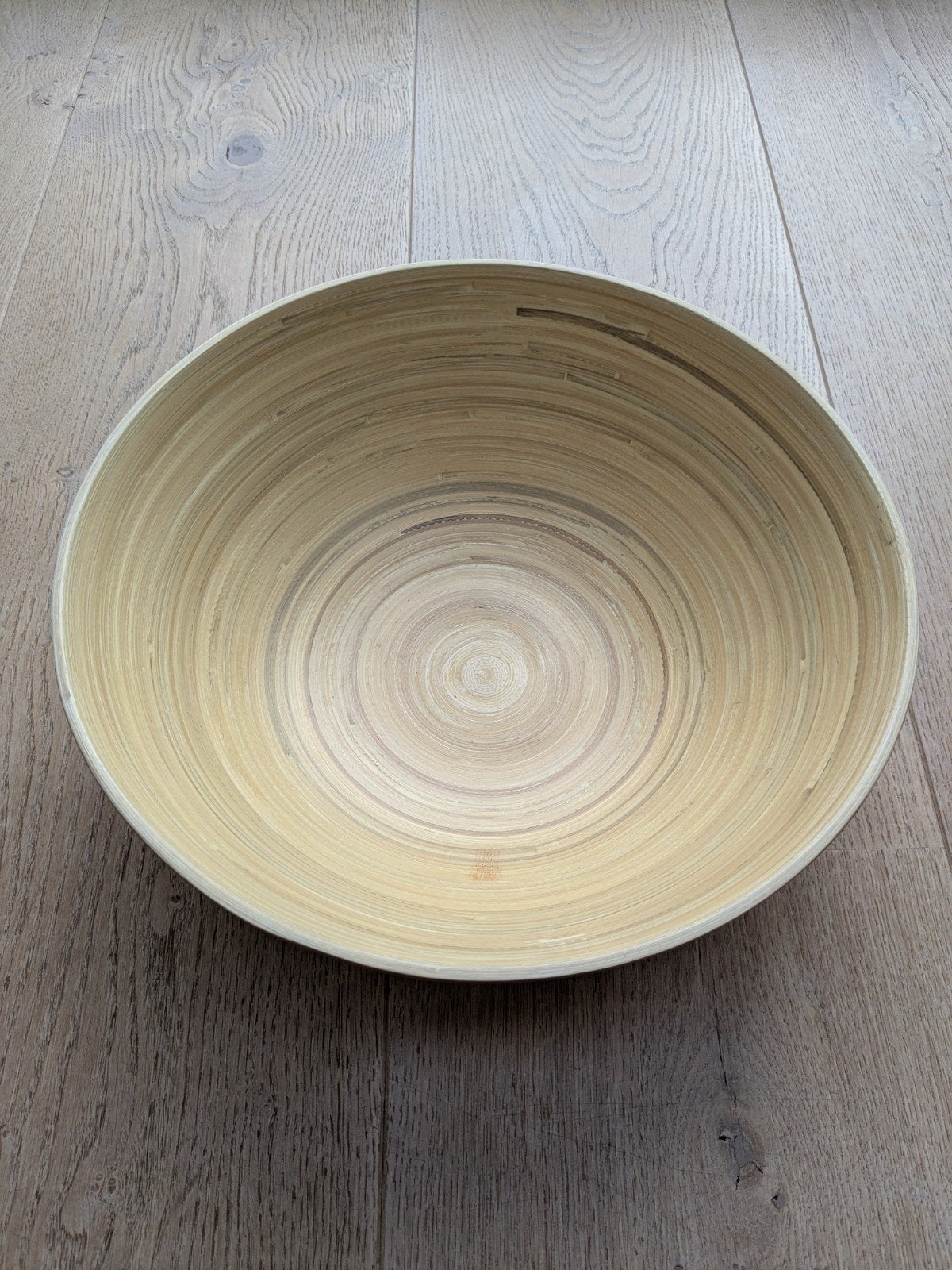 Fruitschaal hout, schaal houtlook, Schaal, Rond, Ophalen of Verzenden, Zo goed als nieuw