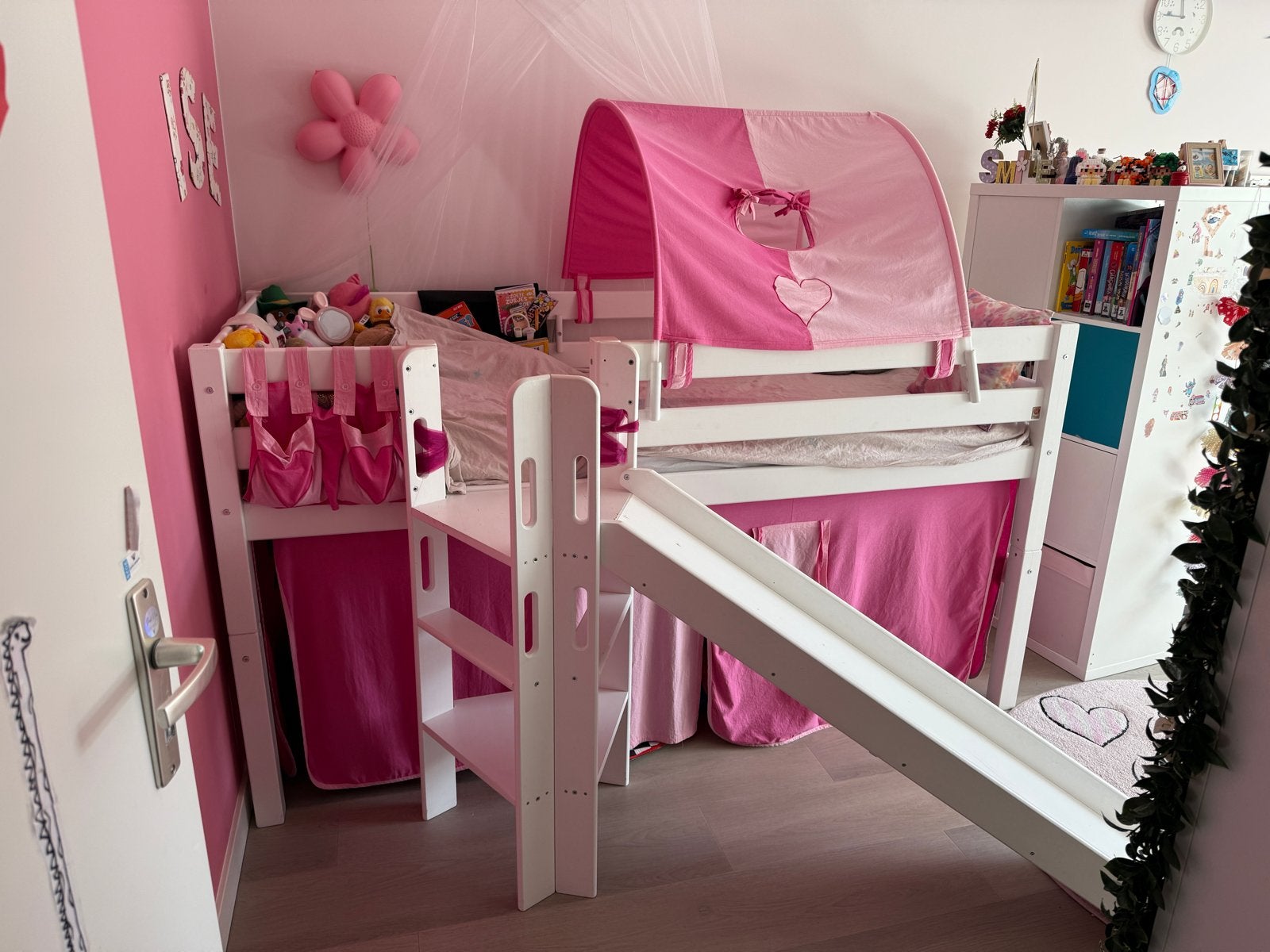 Halfhoogslaper met glijbaan en trapje, Ophalen, Gebruikt, Halfhoogslaper