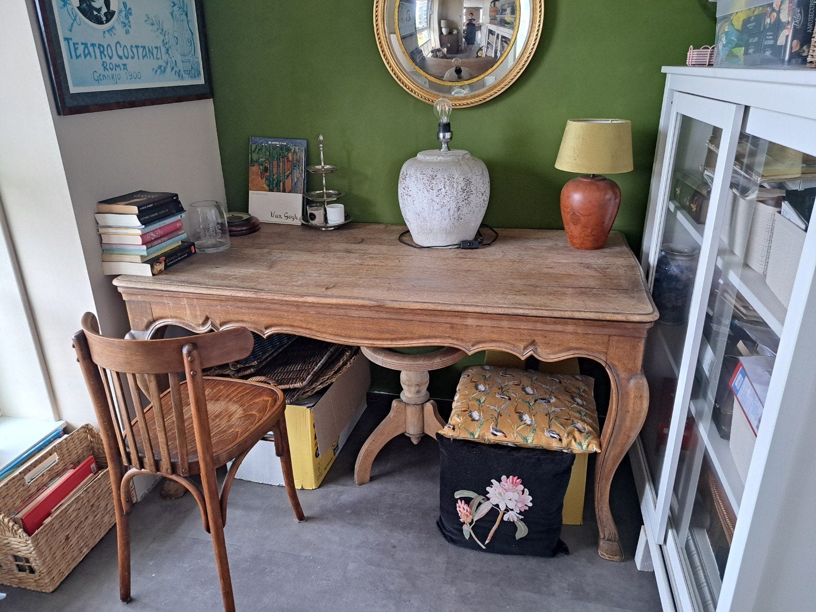 eettafel landelijk antiek regency-stijl / Louis Xv  Franse, Antiek en Kunst, Ophalen
