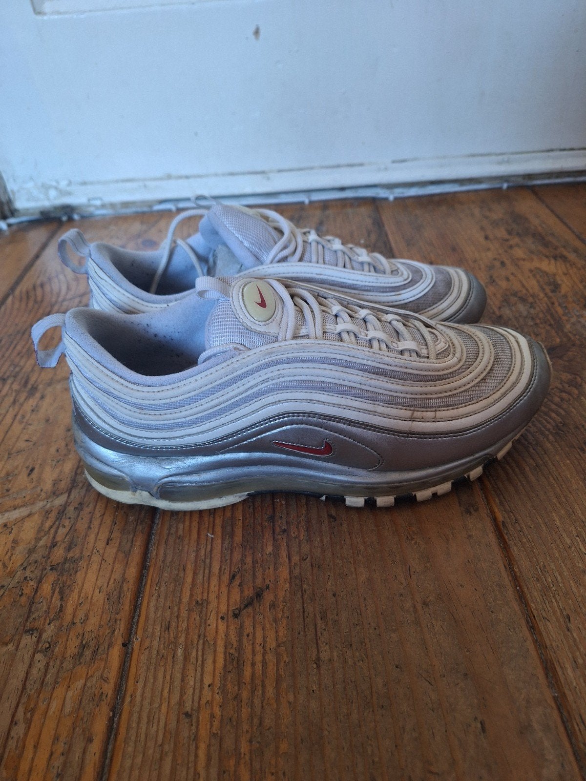 Nike Air Max 97 QS "Silver Bullet" - maat 43 (UK 8.5 / US 9., Kleding | Heren, Schoenen, Ophalen of Verzenden, Gedragen, Wit