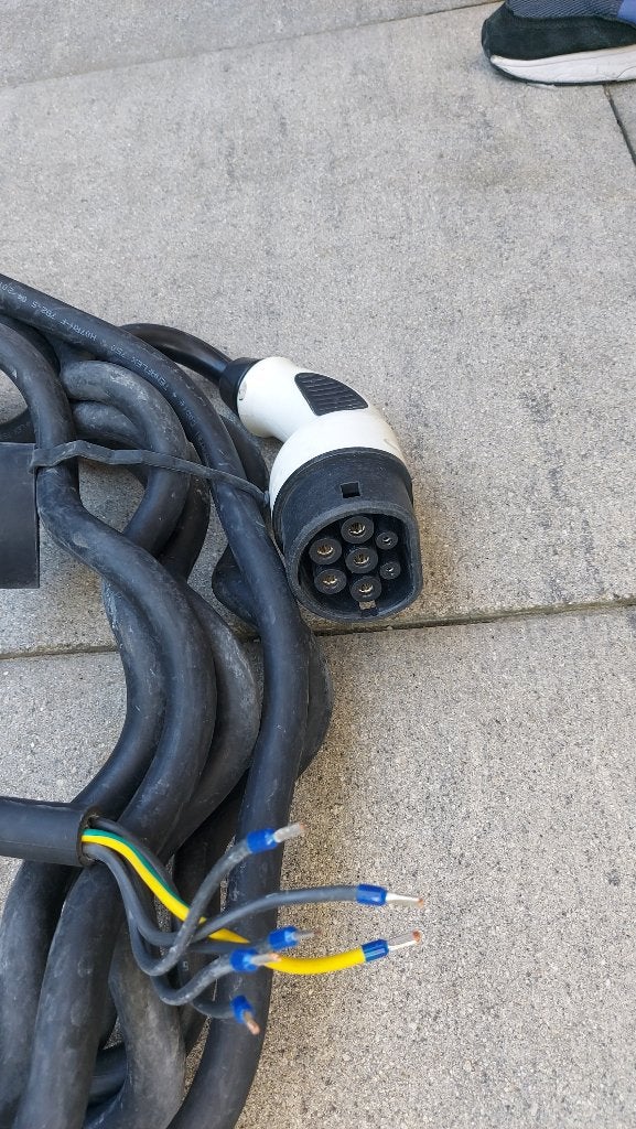 Laadkabel 22 kw. 8 meter  € 55,-, Ophalen of Verzenden, Gebruikt, Laadkabel