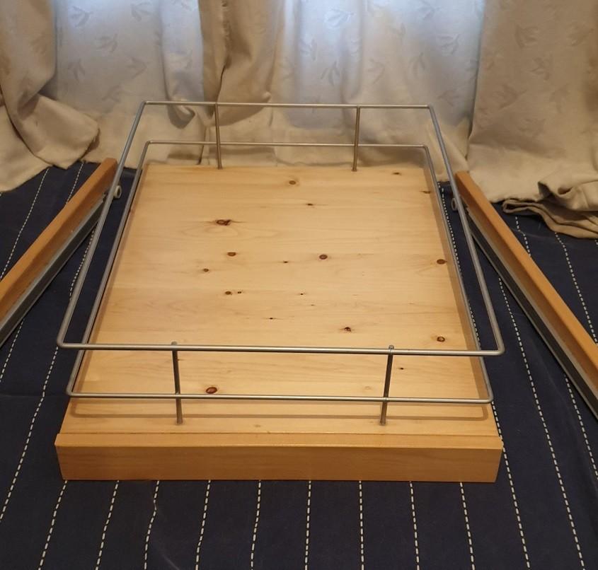 Lundia schuiforganizer, uitschuifbare kastplank 50x60 uniek, Ophalen, Gebruikt