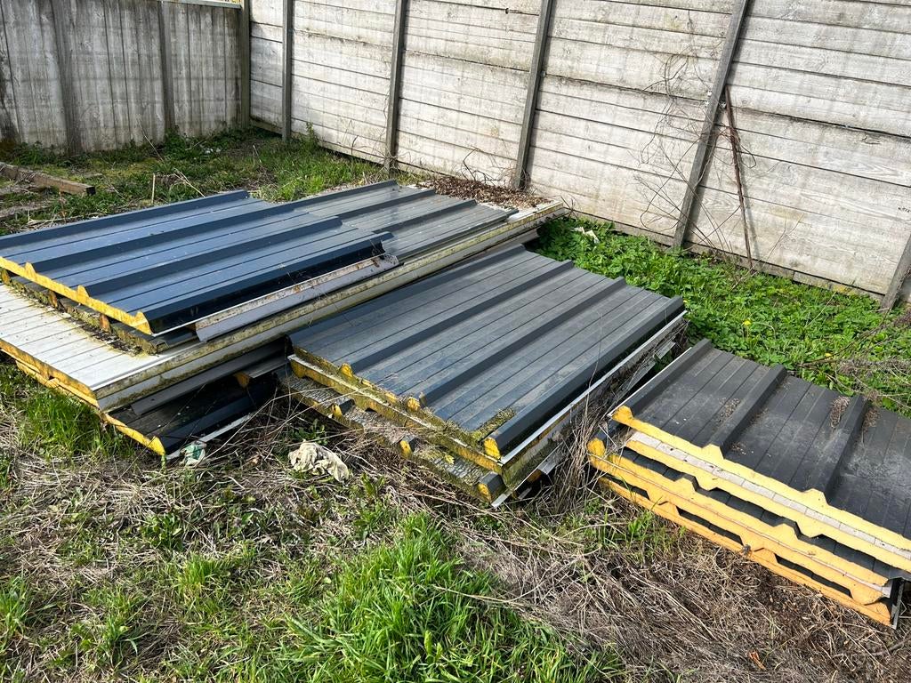 Dakpanelen diverse lengtes: 4m, 3m, 2m, 1m, Dakplaat of Dakpanplaat, Gebruikt, Ophalen of Verzenden, 15 m² of meer